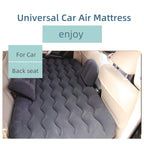 Inflatable Car Mattress for Back Seat SUV Truck MPV – Portable Air Bed with 2 Pillows for Camping Road Trips Outdoor Travel Dark Blue