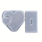 Large Heart Resin Silicone Casting Mold DIY Photo Frame Heart Shape Mold for Home Decoration Wedding Ornament Graduation Souvenir Resin Art Epoxy Casting Craft Mold Gift Making