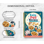 Homemade Pet Food Recipe Book - 30 Recipes Cat & Dog Cooking Plan with Meal Plan Pages, Shopping List & Feeding Log - DIY Pet Food Journal for Cats Dogs Puppies Kittens - Healthy Pet Diet Cookbook Gift