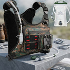Running Hydration Vest with 3L Water Bladder Lightweight Adjustable Chest Pack Reflective Gear Holder for Men Women Marathon Trail Running Hiking Black Gray Camo Olive