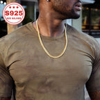 925 Sterling Silver Cuban Link Chain Necklace for Men & Women - 9mm Classic Miami Cuban Chain, Hip Hop Unisex Jewelry in Silver & Gold, 18-24 Inch, Trendy Everyday Gift