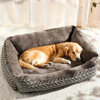 Ultra-Soft Pet Mattress & Couch Cushion – Cozy Warm Indoor Dog Cat Bed Mat in Blue Design, Easy-Clean Durable Fabric, 3 Sizes M/L/XL for Cats Dogs & Small Pets