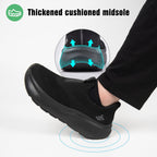 Men's Hands-Free Slip-On Orthopedic Sneakers – Wide Toe Box, Arch Support, Metatarsal Pad, Cushioned Zero Drop Sole, Mesh Upper, Walking Shoes for Comfort & Pain Relief