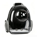 Space Capsule Cat Backpack Carrier - Transparent Window Double Shoulder Portable Pet Bag for Cats Small Dogs Travel Hiking Outdoor - Bubble Backpack Cat Carrier Black