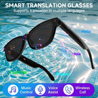 4K AI Smart Glasses with Camera – Real-Time Translation, Object Recognition, Open-Ear Audio, Touch Control, 8-Hour Battery, USB-C Charging, Ultra-Light for Outdoor, Work & Travel