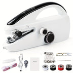 Handheld Sewing Machine Mini Portable - Easy Fast Stitch for Clothes, Fabric & DIY Repairs, Compact Electric Sewing Machine for Beginners, Home & Travel Use, Lightweight Cordless Design