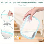 Glass Food Storage Containers Set of 8 with Lids – Borosilicate Leak-Proof Meal Prep Containers, Oven Microwave Dishwasher Safe, Stackable Kitchen Storage for Leftovers & Lunch