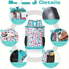 Insulated Cooler Backpack 30 Can Leopard Print with Mesh Pockets & Adjustable Straps - Leakproof Nylon Cooler Bag for Beach Camping Picnic Hiking Travel Daily Use