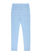 Women's High Waist Stretch Skinny Jeans Metal Button Detail Street Style Slim Fit Denim Pants 10 Colors S-XXL