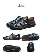 Men's Closed Toe Sport Sandals – Breathable Outdoor Fisherman Shoes, Anti-Slip Summer Beach Loafers for Hiking, Walking & Water Activities | Velora