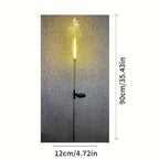 Solar Powered Golden Grass Garden Lights – Energy-Efficient Outdoor Decorative Stake Lights for Yard, Patio & Balcony, Nickel Battery, Semi Flush Mount, Available in 1pc or 2pcs