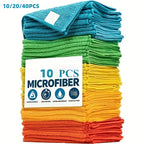 Microfiber Cleaning Cloths 10/20/40-Pack – Ultra-Fine Fiber Towels for Car Detailing, Dust Removal & Home Cleaning, Absorbent Multifunctional Cloths for Cars, RVs & House