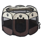 Portable Foldable Pet Playpen for Dogs Cats Rabbits – Octagon Puppy Playpen Indoor Outdoor, 8-Panel Exercise Pen for Small Medium Animals, Easy Setup No Tools Required