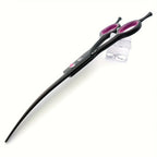 7 Inch Professional Dog Grooming Scissors Set 4-Piece Straight Thinning Curved Chunkers with Comb & Case 6CR Stainless Steel Sharp Durable Pet Grooming Shears Black