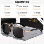 Retro Pilot Polarized Sunglasses Unisex Metal TR90 Frame UV Protection Aviator Style Driving Fishing Outdoor 5 Colors