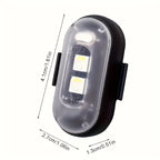 Wireless LED Strip Lights 8-Color Anti-Collision Warning Light with Remote Control – USB Rechargeable Waterproof LED Strips for Car Motorcycle Drone Bike, 4-Pack & 6-Pack