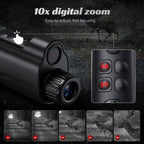 Night Vision Goggles 1080P Monocular 5W Infrared 10X Digital Zoom 2600ft Range 2700mAh Rechargeable Battery 2 Inch HD Display for Hunting Camping Wildlife Observation Security
