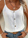Textured Easy Cami Top for Women – Lightweight Sleeveless Tank Top Summer Casual Spaghetti Strap Camisole