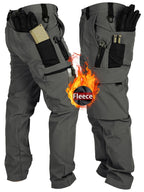 Men's Tactical Winter Pants Heavy-Duty Thickened Insulated Work Pants, 300g/m² 100% Polyester MOLLE System Multi-Pocket Baggy Snow Pants for Hiking Hunting Construction Outdoor
