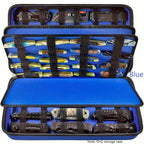 Knife Display Case 88 Slots Large Capacity Pocket Knife Storage Organizer for 66+ Folding Knives, Hard EVA Shell with Elastic Bands, 4 Slot Sizes, Smooth Zipper, Portable Carry Handle – EDC Knife Collector Case