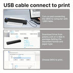 Portable Inkless Thermal Printer Wireless – D810B A4 & US Letter 8.5x11 Mobile Printer, 200 Sheets Per Charge, Compatible with iPhone Android & Laptop, for Home Office School Travel, Includes 20 Sheets