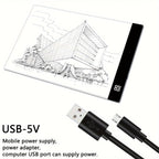 A2 LED Light Pad for Diamond Painting Tracing Drawing 3-Level Brightness USB Powered Ultra-Thin Acrylic Light Board 15.75x23.62 Inch Diamond Art Supplies Animation