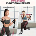14pcs Pilates Stick Set with Resistance Bands & Fitness Pedal Puller, Multifunctional Home Workout Equipment for Yoga, Pilates, Stretch Training, Full Body Exercise Kit - Pink, Black, Purple