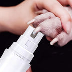 Electric Pet Nail Grinder for Dogs & Cats – Quiet USB Rechargeable Dog Nail Trimmer with 2 Speeds & 3 Port Sizes, Safe Low Noise Claw Grinder Tool