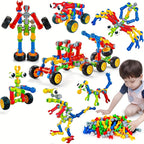 83 Piece STEM Building Blocks Toy for Kids Boys & Girls – Creative Educational Construction Set with Random Colors – Fun Engineering Brick Kit – Birthday & Christmas Gift for Children Ages 3-10