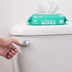 Flushable Wet Wipes Extra Large Thickened – 144 or 288 Count (3-Pack or 6-Pack x 48ct), Alcohol-Free, Plant-Based, Septic & Sewer Safe, Sensitive Skin & Baby Safe