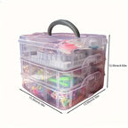 DIY Jewelry Making Kit 4655pcs Beads Bracelet Necklace Earring Set with 3-Tier Organizer Box Letter Charms Tools Gift for Girls Women