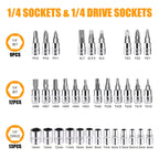 46pcs Home & Car Repair Tool Set – Ratchet Torque Wrench, Screwdriver & Socket Kit for Car, Motorcycle, Bicycle & Household Repairs