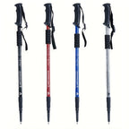 Foldable Aluminum Alloy Hiking Stick Adjustable Trekking Pole with Quick-Lock for Men & Women – Lightweight, Collapsible Walking Stick for Hiking, Backpacking & Trail Walking Outdoor Accessories