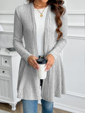 Women's Collarless Loose Jacket Solid Color Lightweight Outerwear Spring Fall Casual Coat Light Grey Black Khaki S M L XL XXL