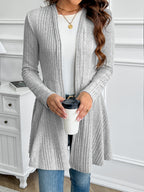 Women's Collarless Loose Jacket Solid Color Lightweight Outerwear Spring Fall Casual Coat Light Grey Black Khaki S M L XL XXL