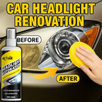 Headlight Restoration Kit with Advanced Ceramic Coating – Removes Yellow Haze Fog & UV Damage, Restores Clarity & Shine for All Vehicle Headlights, Long-Term Weather Protection