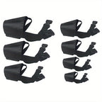 Dog Muzzle 7Pcs Adjustable Set - Breathable Mesh Anti-Bite Anti-Bark Face Cover for Small Medium Large Dogs, Front Opening Easy Chewing Water Friendly Design