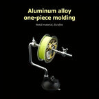Stainless Steel Fishing Line Spooler Portable Fishing Reel Spooler Line Winder Tool for Spinning Baitcasting Reels Outdoor Fishing Tackle Accessory Easy Line Loading