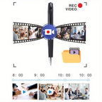 1080P FHD Portable Mini Security Camera – Indoor & Outdoor Surveillance, Body Camera Recording, Small Compact Cam for Lectures, Class, Office & Business Meetings, Optional 32GB or 64GB Card
