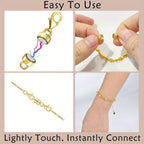 Magnetic Necklace Clasp Set 18 Pieces Gold and Silver – Magnetic Jewelry Clasp Converter with Lobster Clasps for Bracelets Necklaces and Chains – Easy Arthritis-Friendly Jewelry Fastener