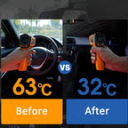 Car Windshield Sunshade Foldable UV Blocker - Compact Collapsible Sun Shade for Car Windshields, Blocks UV Rays & Heat, Keeps Interior Cool, Fits Most Cars SUVs & Trucks, Easy Storage