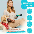 Nylon Dog Chew Bone for Aggressive Chewers – Super Tough Durable Dog Chew Toys for Medium & Large Breeds, Long-Lasting Indestructible Chew Bone for Power Chewers, Teeth Cleaning, Available 1pc or 2pcs