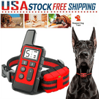 2600FT Remote Dog Training Collar with Shock, Vibration & Bark Control – Long Range E-Collar for Behavior Correction, Available in Red, Orange & Black