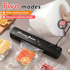 Vacuum Sealer Machine with 50 Seal Bags – Automatic Food Saver for Food Storage, Sous Vide & Meal Prep, Black or White, Easy One-Touch Operation