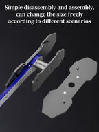 Brake Caliper Press Tool with 360° Swing Ratchet – Piston Spreader Pad & Hand Wrench Expander for Single, Twin & Quad Piston Disc Brake Calipers, Alloy Steel, Universal Fit for Cars & Trucks