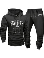 Men's 6-Piece Tracksuit Set Hoodie & Jogger Pants - City Print Street Style Sportswear for Jogging Outdoor Fitness Casual Wear S-XXL