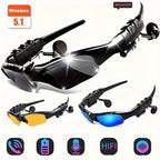 Smart Glasses with Built-In Bluetooth Wireless Earbuds – Stereo Sound, Hands-Free Calls, Glare-Resistant Lenses, Stylish Audio Sunglasses for Music, Driving, Sports & Outdoor Activities, Gift for Couples