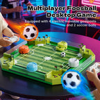 Tabletop Foosball Table Game for Kids Teens Adults 2 to 4 Player Portable Mini Table Soccer with 2 Balls Family Game Night Fun Competitive Indoor Activity