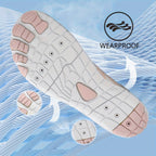 Barefoot Hiking Shoes for Women Wide Toe Box Non-Slip Trail Running Sneakers – Healthy Minimalist Footwear, Sizes US 6-11, White Black Pink