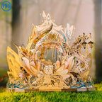 3D Metal Puzzle Kit - Angel Story Princess & Elf Series with Display Stand - Miniature Model Building Set for Adults - Elf Throne, Elf Castle or Elf Carriage - Unique Birthday, Christmas & New Year Gift
